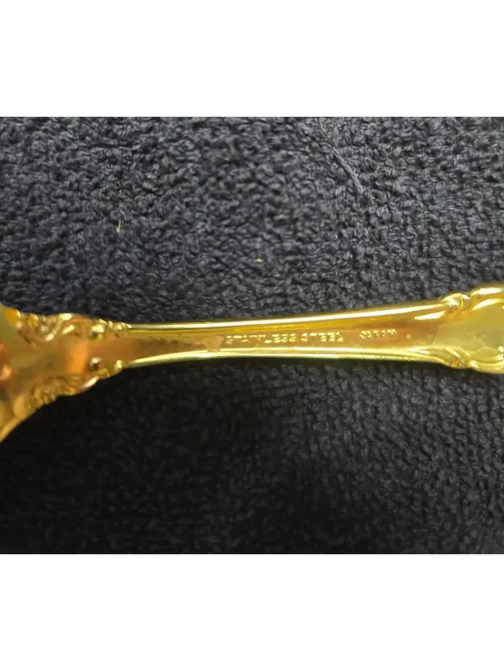 Vintage Set of 10 Royal Sealy RLF1 Gold-Plated Stainless Steel Teaspoons